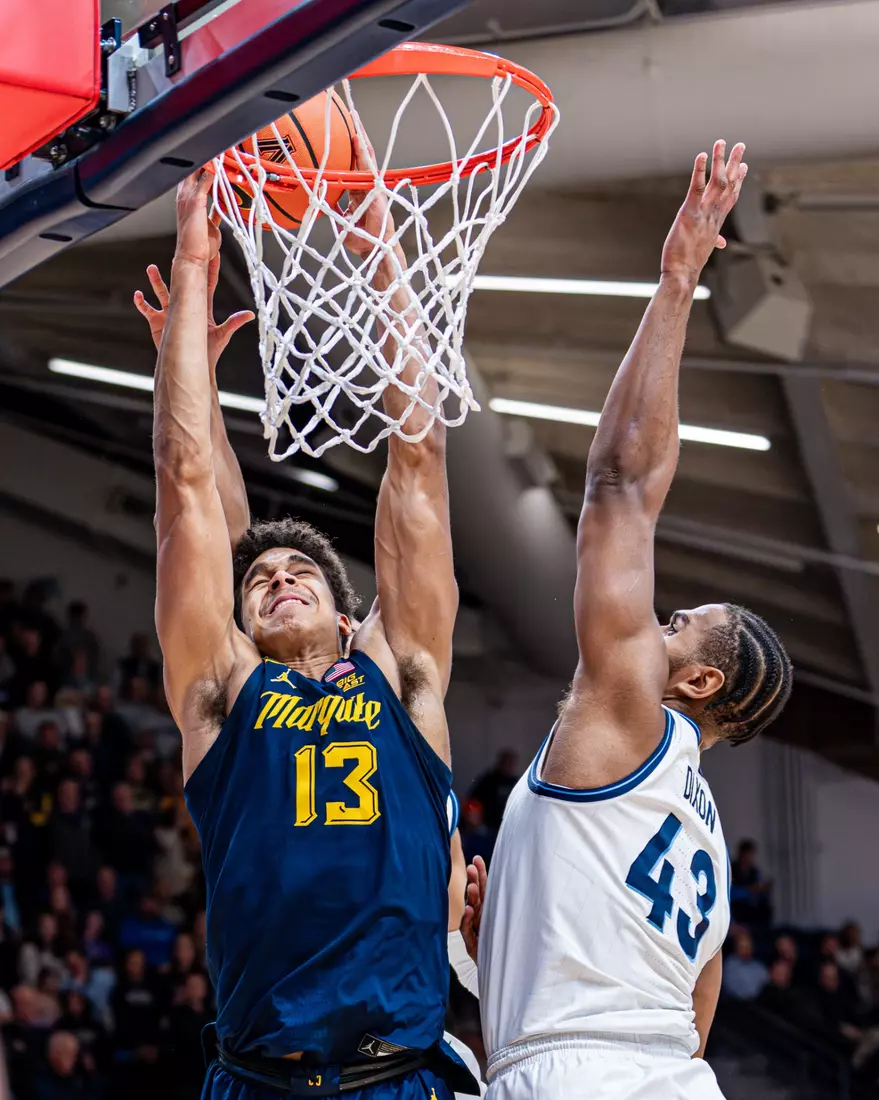 No. 9 Marquette defeats Villanova 85-80 at Finneran Pavillion on Tuesday January 30, 2024 in Villanova, Pennslyvania.