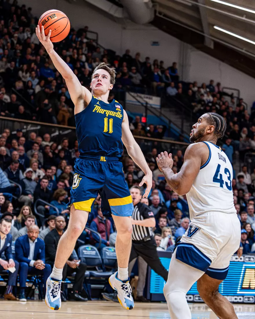 No. 9 Marquette defeats Villanova 85-80 at Finneran Pavillion on Tuesday January 30, 2024 in Villanova, Pennslyvania.