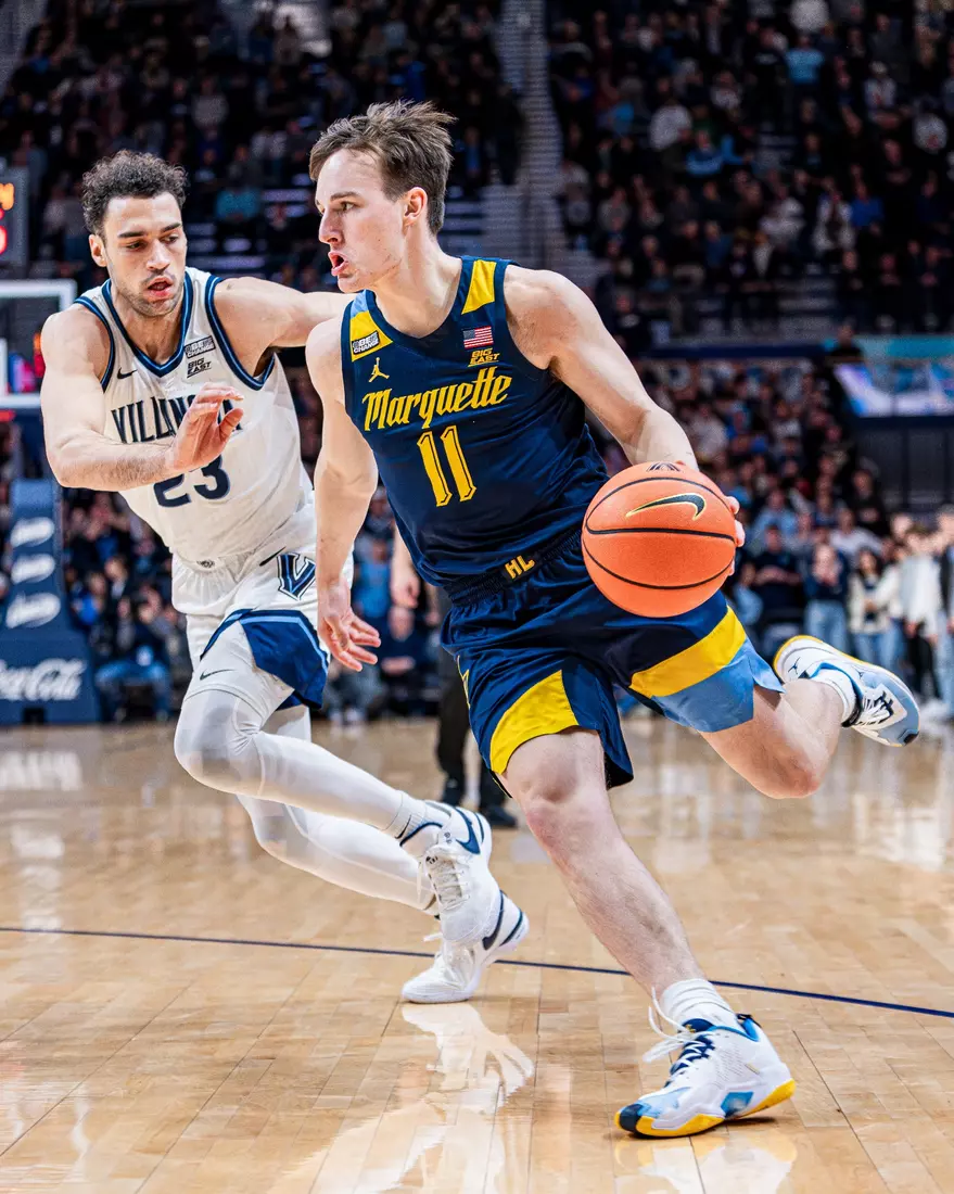 No. 9 Marquette defeats Villanova 85-80 at Finneran Pavillion on Tuesday January 30, 2024 in Villanova, Pennslyvania.