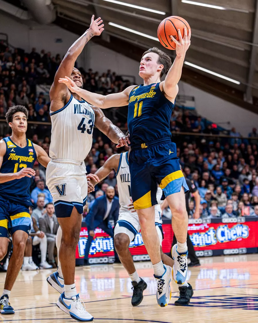No. 9 Marquette defeats Villanova 85-80 at Finneran Pavillion on Tuesday January 30, 2024 in Villanova, Pennslyvania.