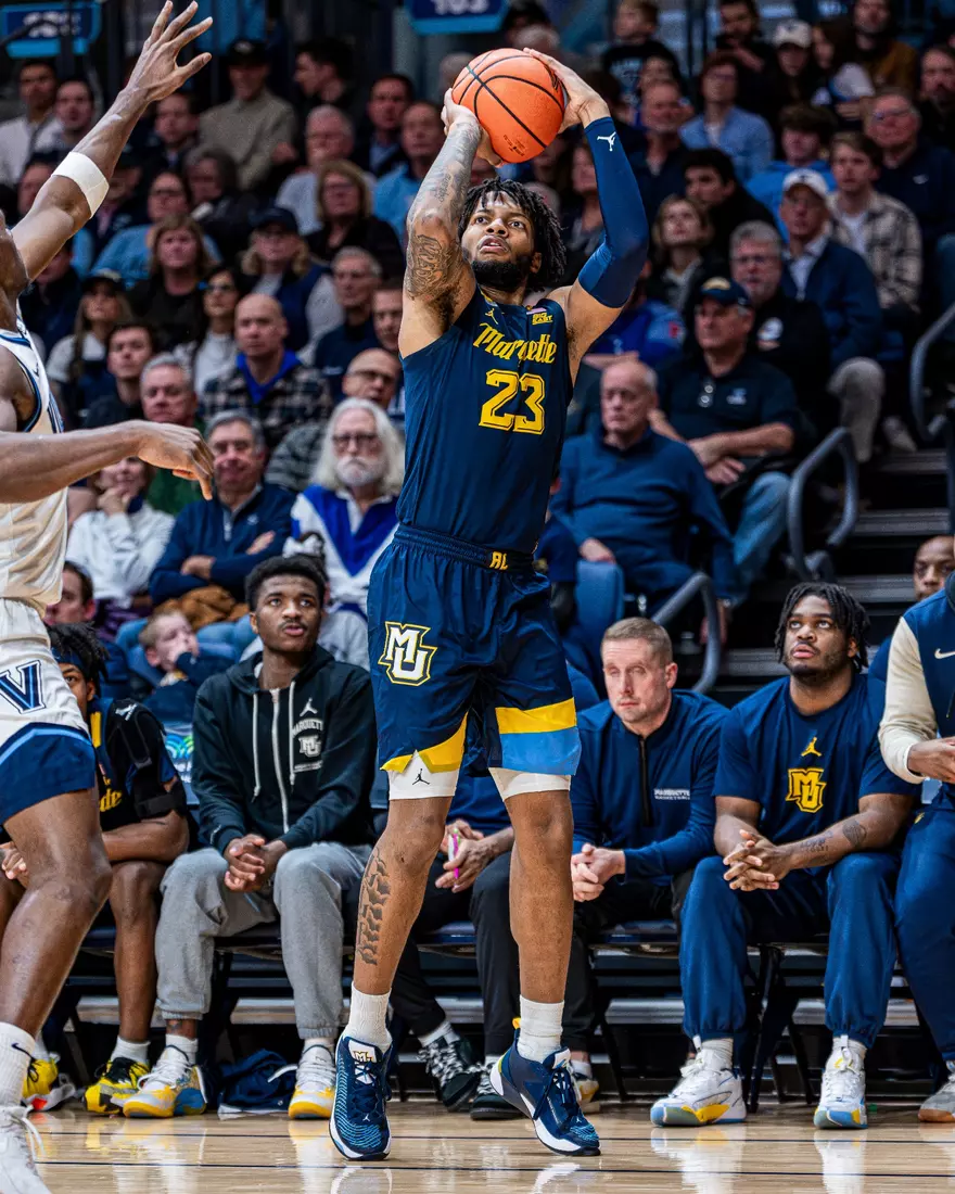 No. 9 Marquette defeats Villanova 85-80 at Finneran Pavillion on Tuesday January 30, 2024 in Villanova, Pennslyvania.