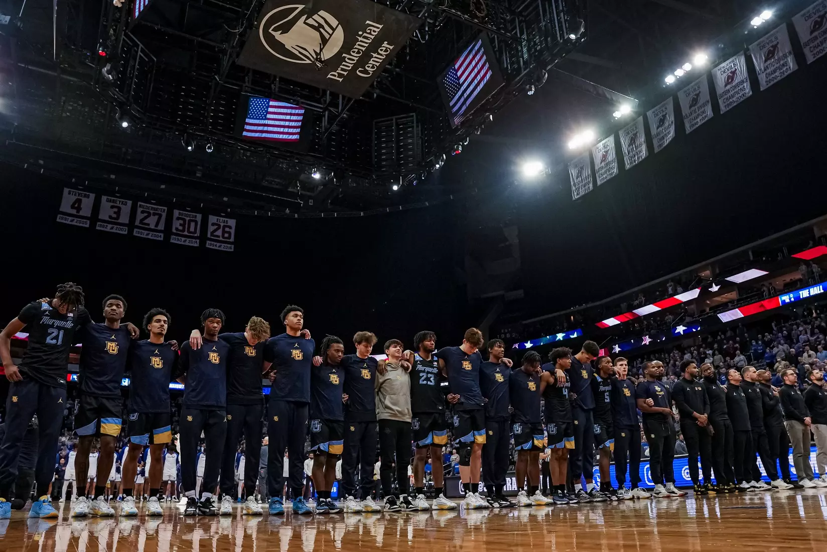 No. 7 Marquette Basketball falls to Seton Hall 78-75 at Prudential Center on Saturday January 6, 2023 in Newwark, NJ.