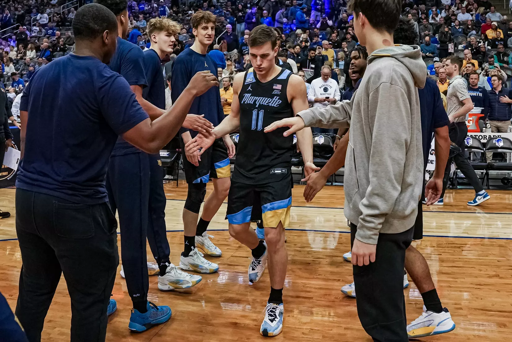 No. 7 Marquette Basketball falls to Seton Hall 78-75 at Prudential Center on Saturday January 6, 2023 in Newwark, NJ.