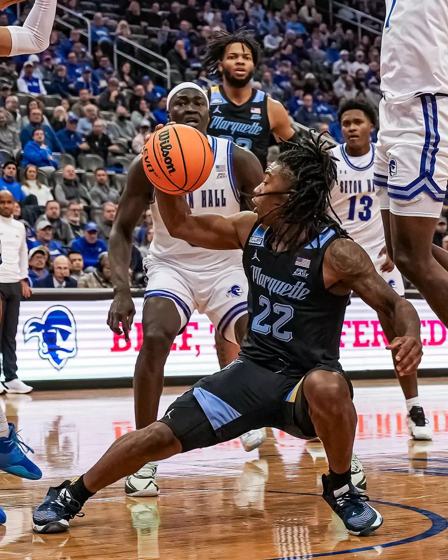 No. 7 Marquette Basketball falls to Seton Hall 78-75 at Prudential Center on Saturday January 6, 2023 in Newwark, NJ.