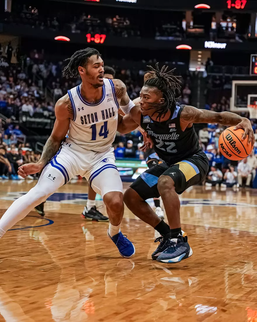 No. 7 Marquette Basketball falls to Seton Hall 78-75 at Prudential Center on Saturday January 6, 2023 in Newwark, NJ.