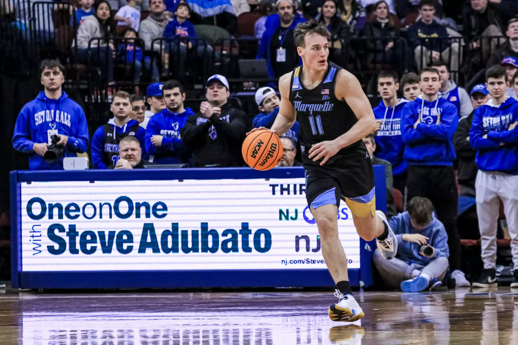 No. 7 Marquette Basketball falls to Seton Hall 78-75 at Prudential Center on Saturday January 6, 2023 in Newwark, NJ.