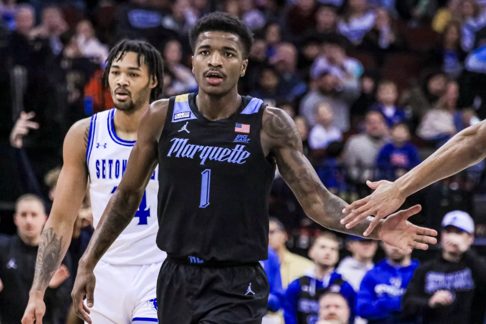 No. 7 Marquette Basketball falls to Seton Hall 78-75 at Prudential Center on Saturday January 6, 2023 in Newwark, NJ.