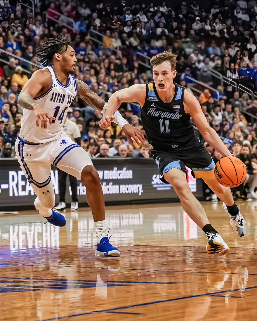 No. 7 Marquette Basketball falls to Seton Hall 78-75 at Prudential Center on Saturday January 6, 2023 in Newwark, NJ.
