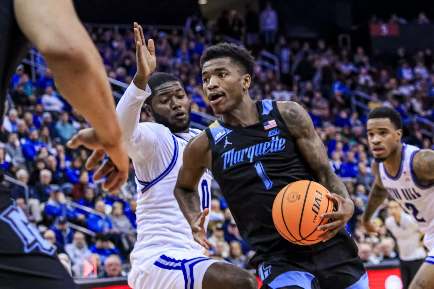 No. 7 Marquette Basketball falls to Seton Hall 78-75 at Prudential Center on Saturday January 6, 2023 in Newwark, NJ.