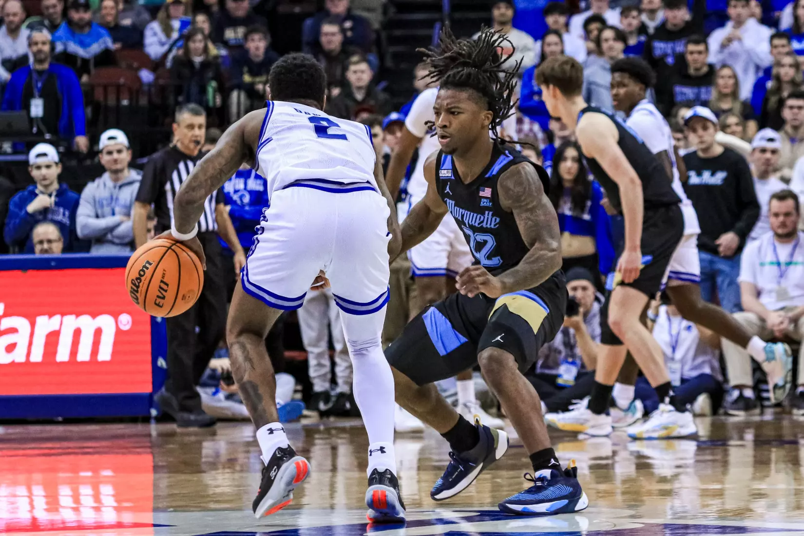 No. 7 Marquette Basketball falls to Seton Hall 78-75 at Prudential Center on Saturday January 6, 2023 in Newwark, NJ.