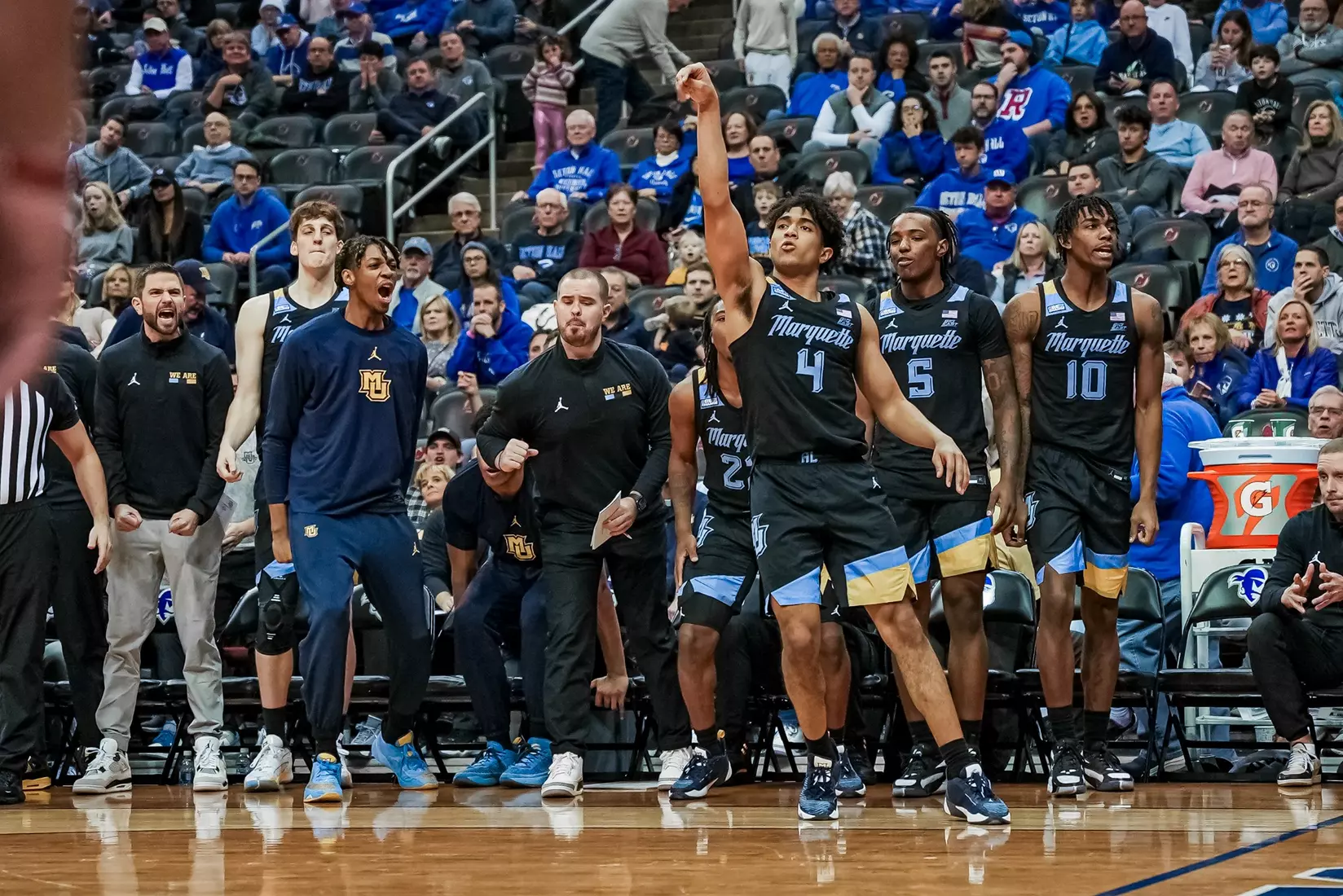 No. 7 Marquette Basketball falls to Seton Hall 78-75 at Prudential Center on Saturday January 6, 2023 in Newwark, NJ.
