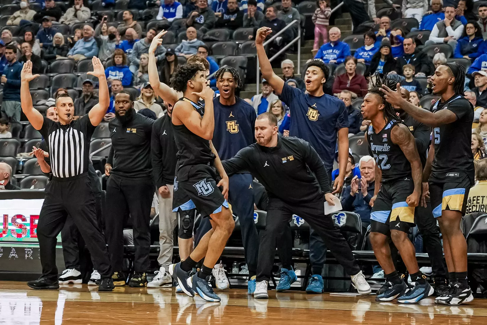 No. 7 Marquette Basketball falls to Seton Hall 78-75 at Prudential Center on Saturday January 6, 2023 in Newwark, NJ.