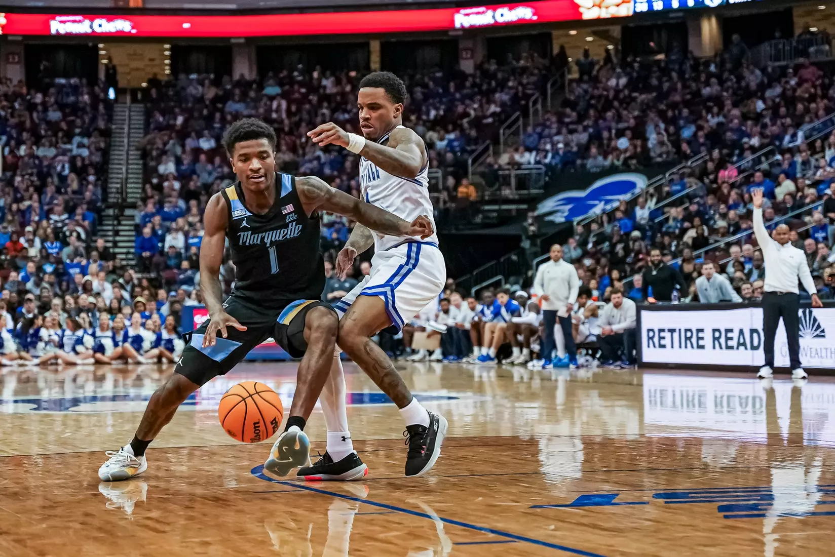No. 7 Marquette Basketball falls to Seton Hall 78-75 at Prudential Center on Saturday January 6, 2023 in Newwark, NJ.