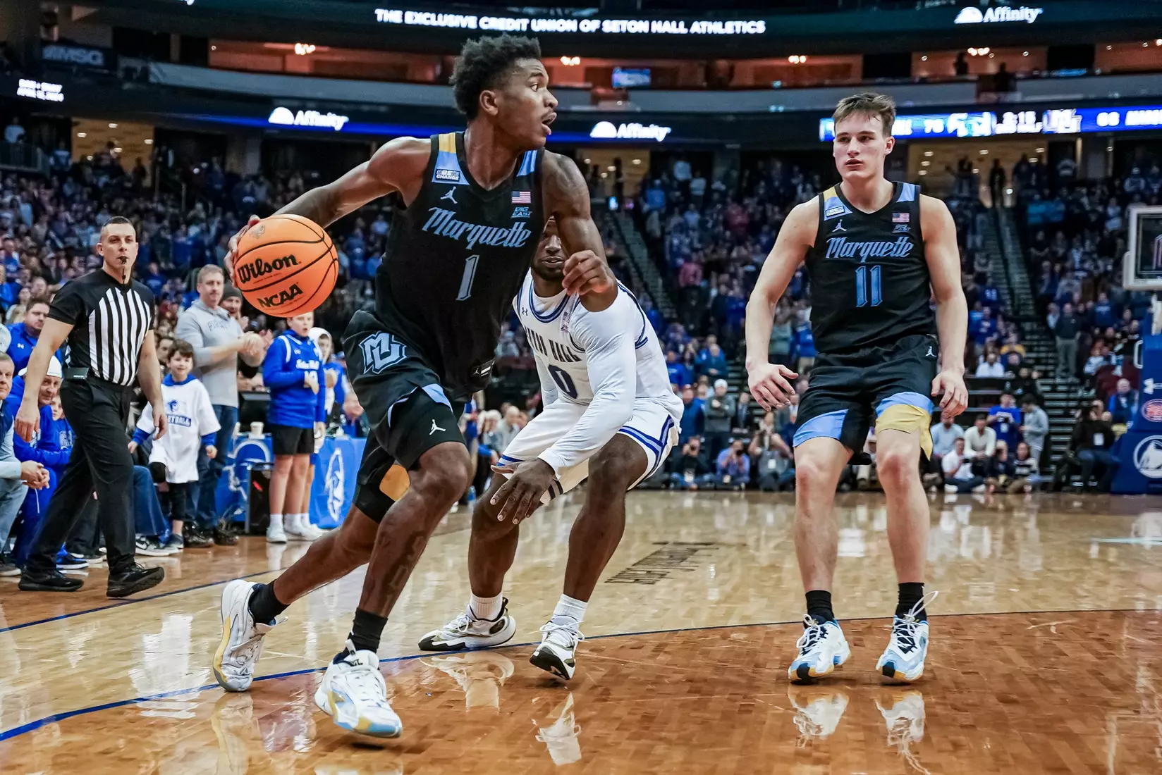 No. 7 Marquette Basketball falls to Seton Hall 78-75 at Prudential Center on Saturday January 6, 2023 in Newwark, NJ.