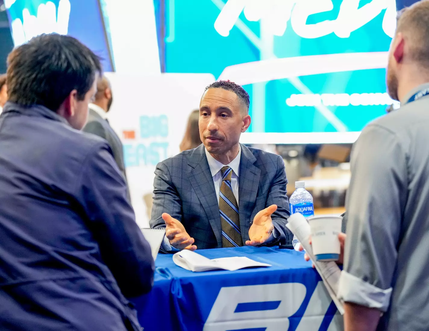 NEW YORK, NY - OCTOBER 23: during Big East Conference Basketball media day at Madison Square Garden on October 23, 2024 in New York City. (Photo by Porter Binks)