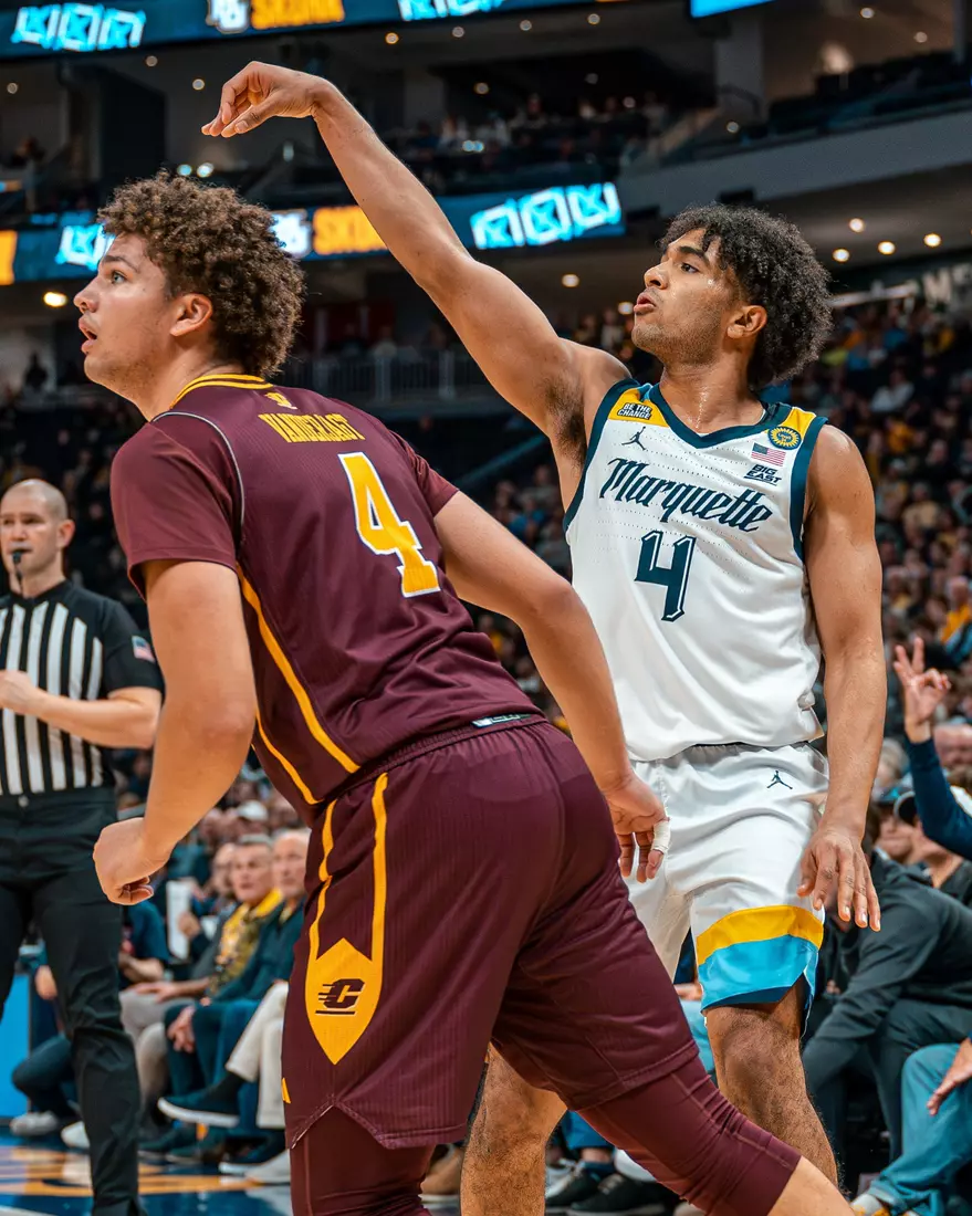 Marquette Men's Basketball defeats Central Michigan University 70-62 on November 11th, 2024 at Fiserv Forum in Milwaukee, WI