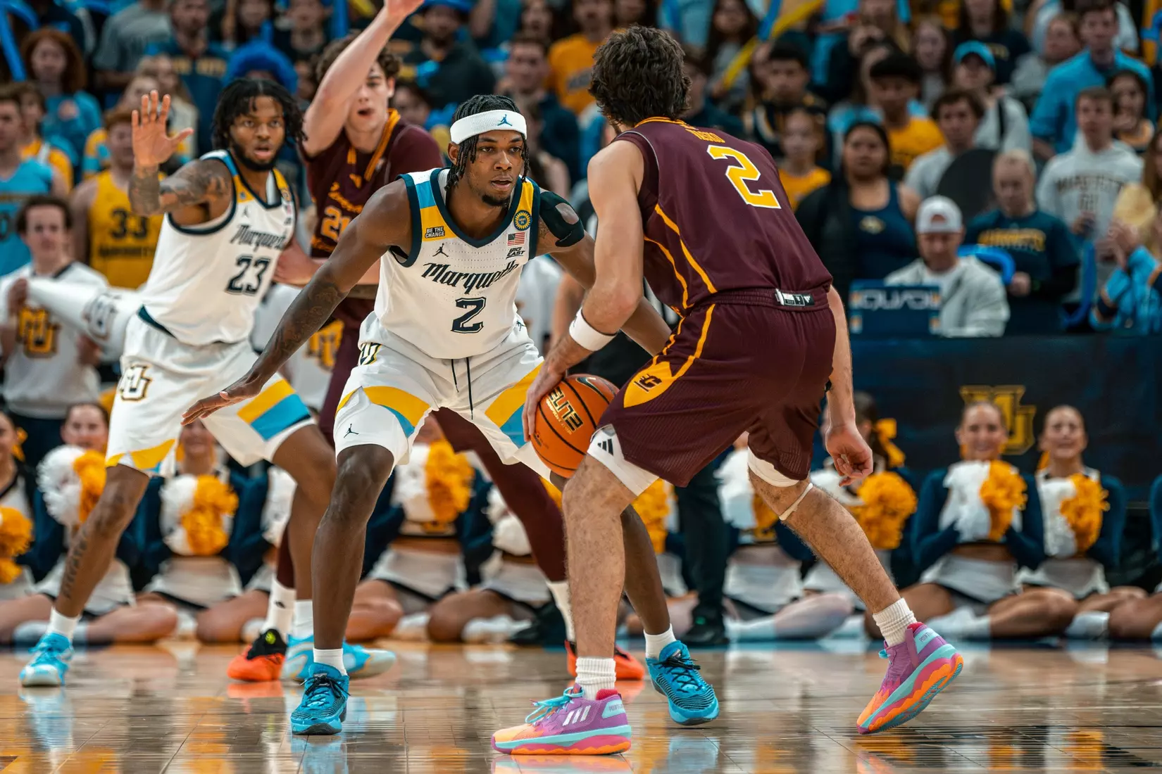 Marquette Men's Basketball defeats Central Michigan University 70-62 on November 11th, 2024 at Fiserv Forum in Milwaukee, WI