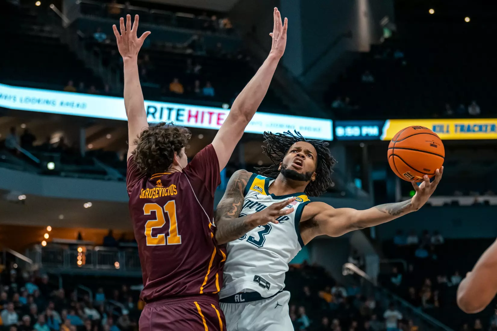 Marquette Men's Basketball defeats Central Michigan University 70-62 on November 11th, 2024 at Fiserv Forum in Milwaukee, WI