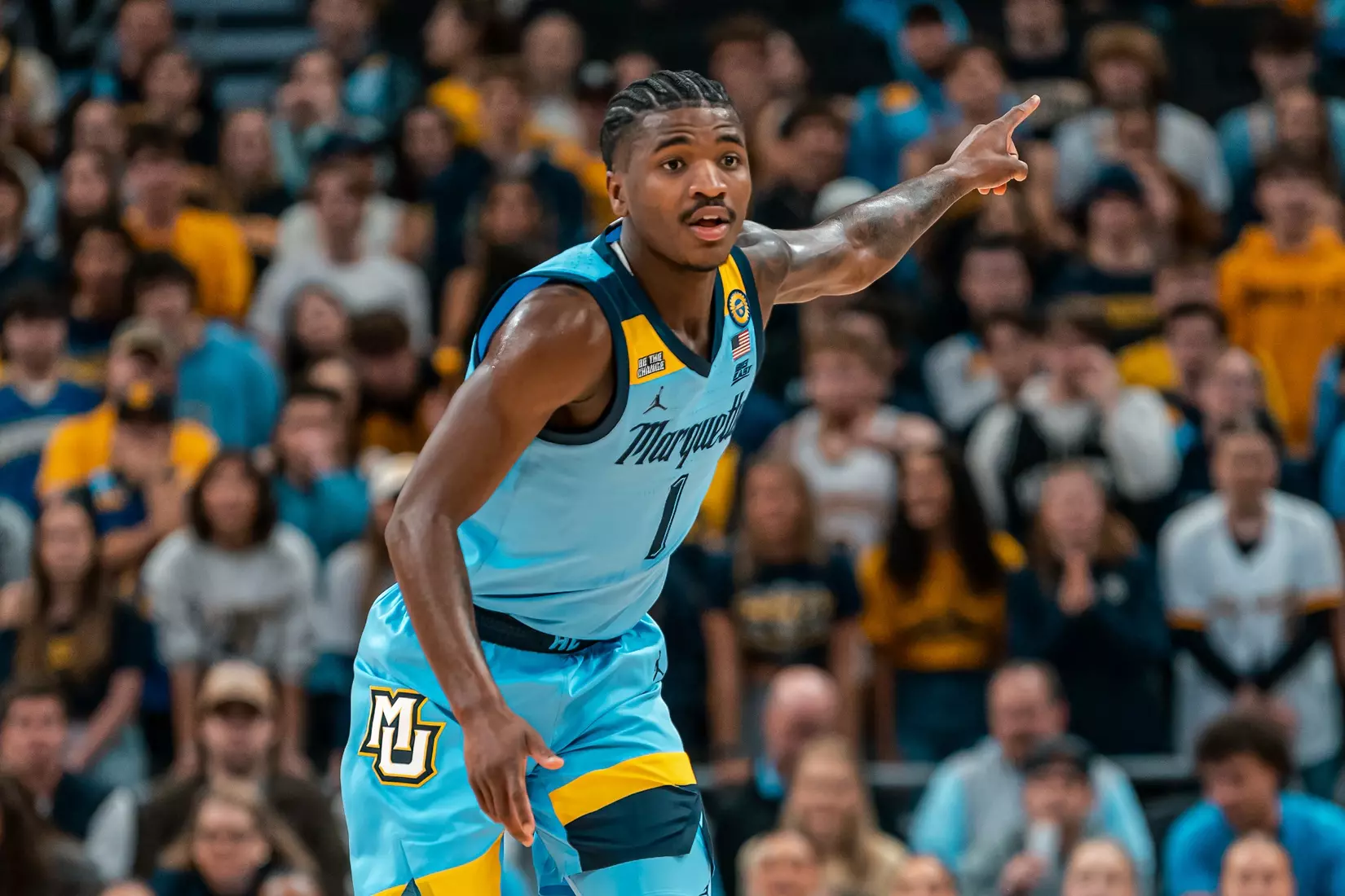 #15 Marquette Men's Basketball defeats #6 Purdue 76-58 on November 19th, 2024 at Fiserv Forum In Milwaukee, WI