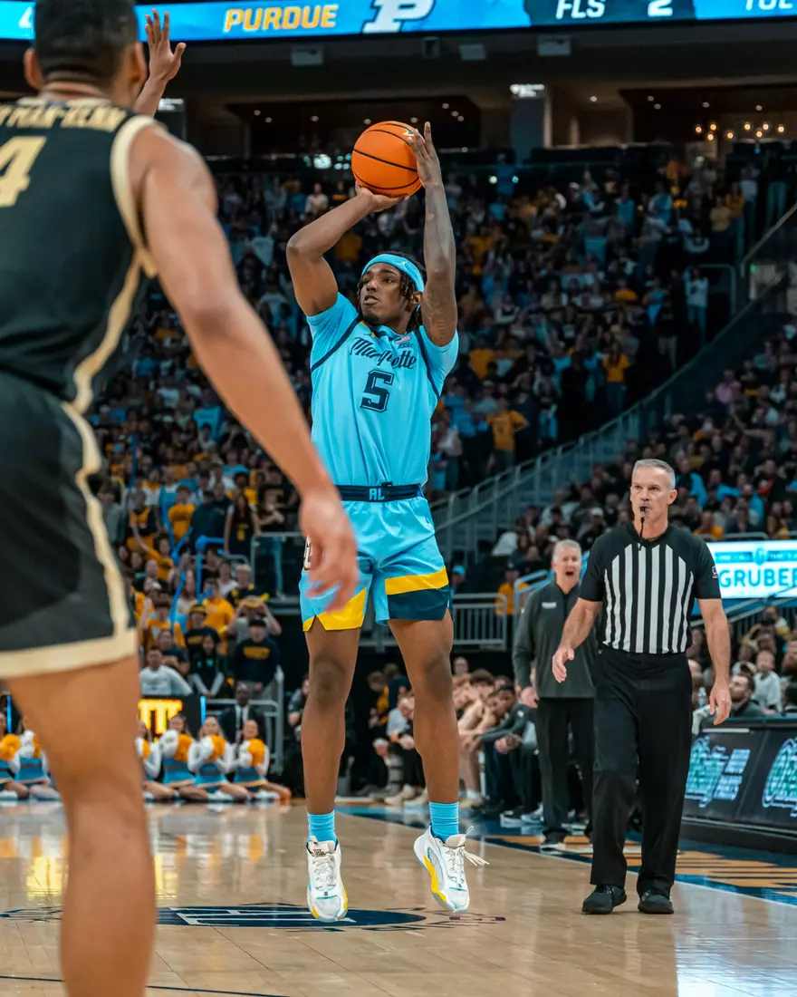 #15 Marquette Men's Basketball defeats #6 Purdue 76-58 on November 19th, 2024 at Fiserv Forum In Milwaukee, WI