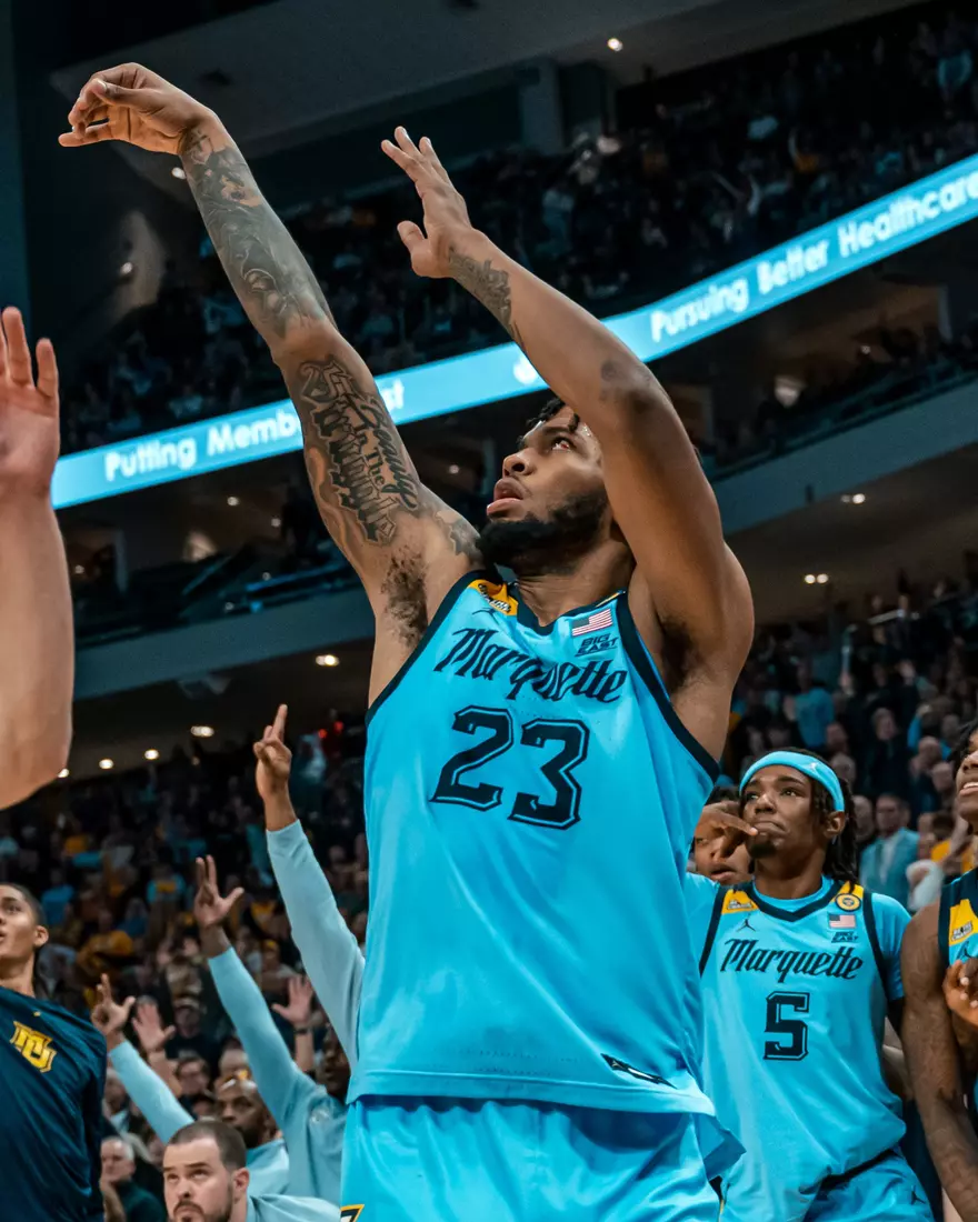 #15 Marquette Men's Basketball defeats #6 Purdue 76-58 on November 19th, 2024 at Fiserv Forum In Milwaukee, WI