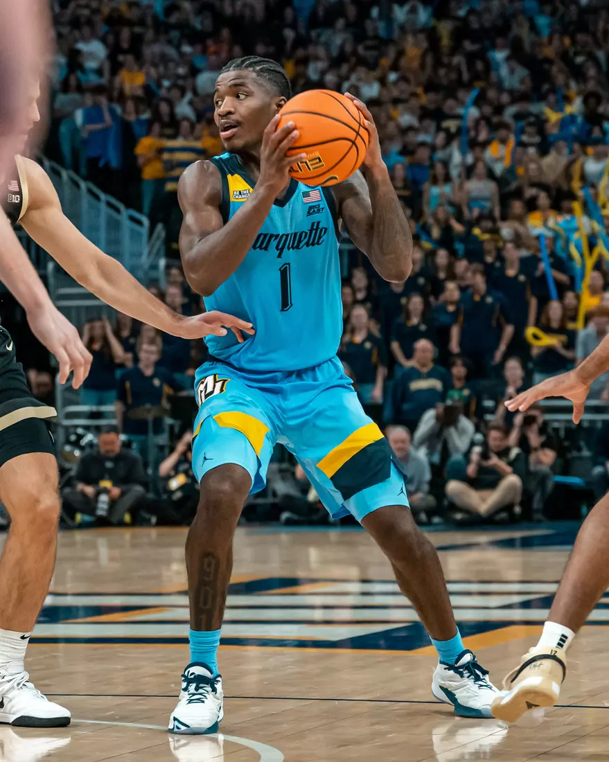#15 Marquette Men's Basketball defeats #6 Purdue 76-58 on November 19th, 2024 at Fiserv Forum In Milwaukee, WI
