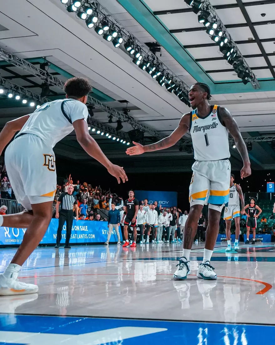 #15 Marquette Men's Basketball defeats Georgia 80-69 on Saturday, November 23rd, 2024 in Atlantis, Bahamas
