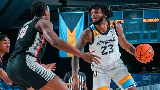 #15 Marquette Men's Basketball defeats Georgia 80-69 on Saturday, November 23rd, 2024 in Atlantis, Bahamas