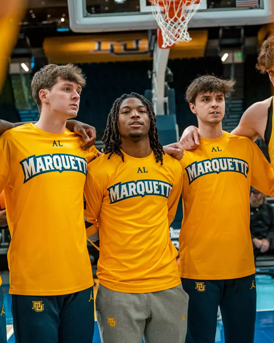 #10 Marquette Men's Basketball defeats Stonehill 94-54 on Wednesday, November 27th, 2024 in at Fiserv Forum in Milwaukee, WI