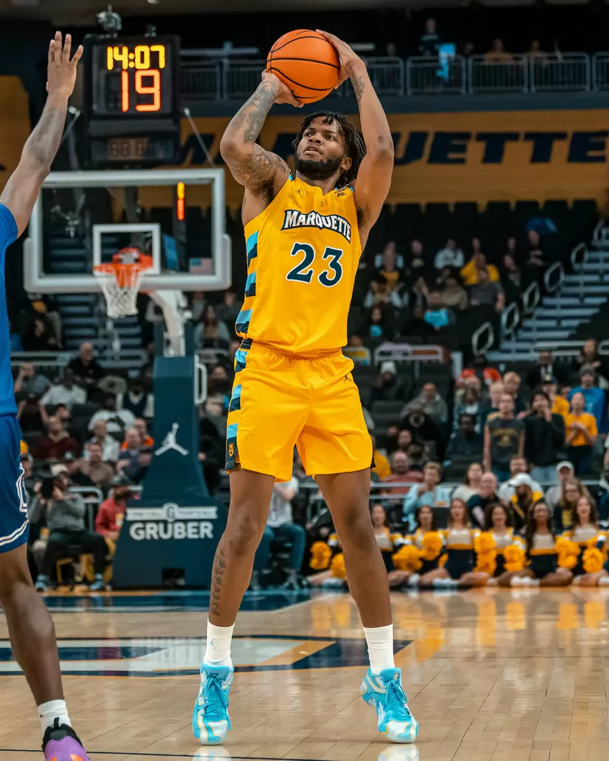 #10 Marquette Men's Basketball defeats Stonehill 94-54 on Wednesday, November 27th, 2024 in at Fiserv Forum in Milwaukee, WI