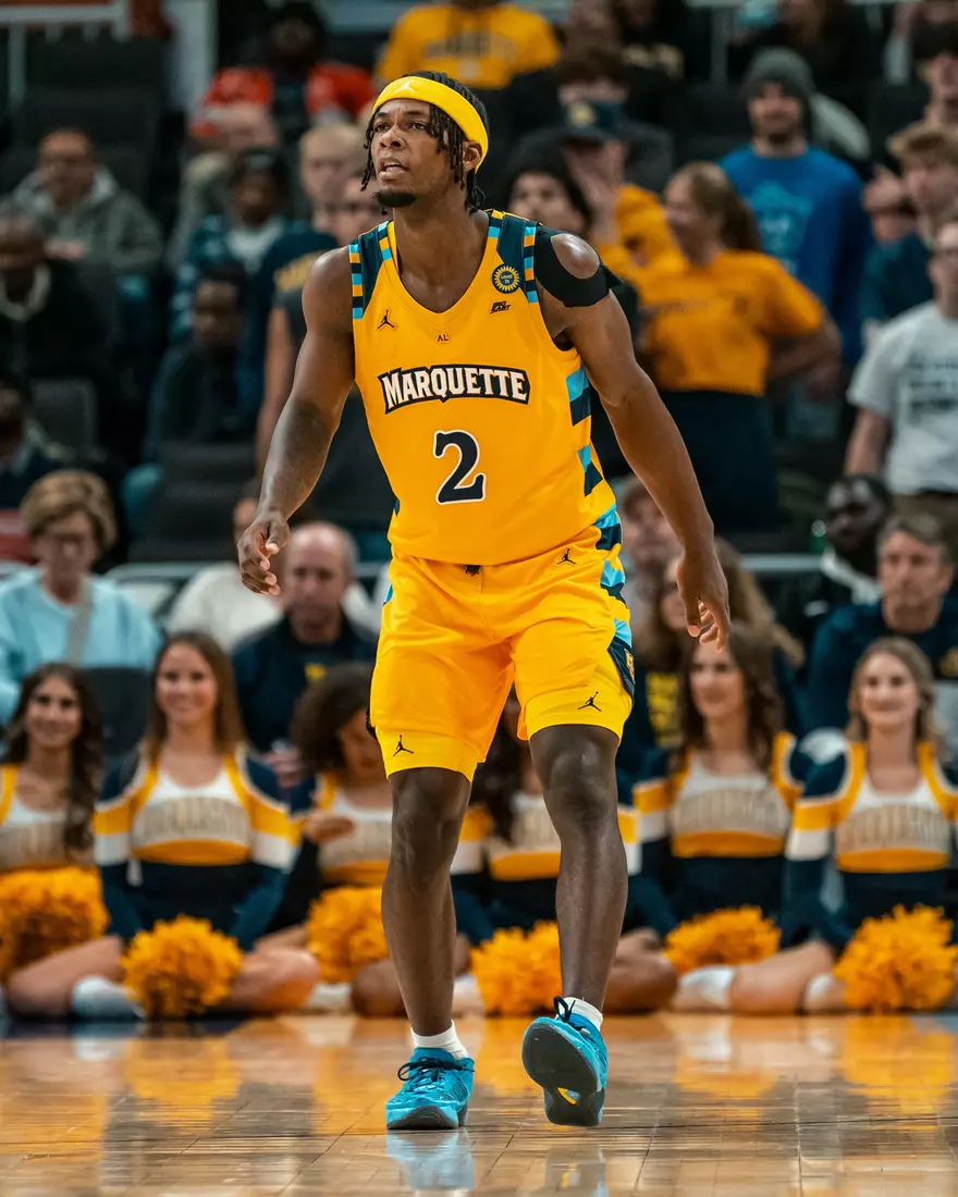 #10 Marquette Men's Basketball defeats Stonehill 94-54 on Wednesday, November 27th, 2024 in at Fiserv Forum in Milwaukee, WI