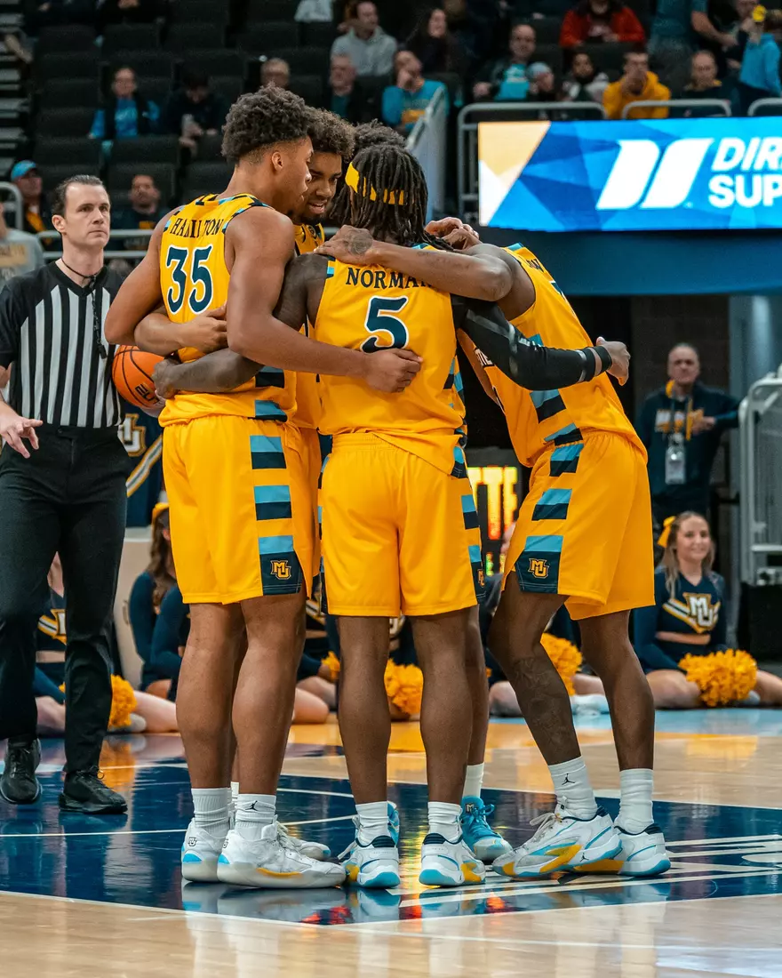 #10 Marquette Men's Basketball defeats Stonehill 94-54 on Wednesday, November 27th, 2024 in at Fiserv Forum in Milwaukee, WI