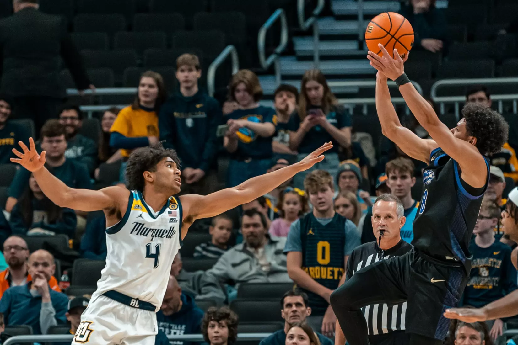 #10 Marquette Men's Basketball defeats Western Carolina Univeristy 94-62 on Saturday, November 30th, 2024 at Fiserv Forum in Milwaukee, WI