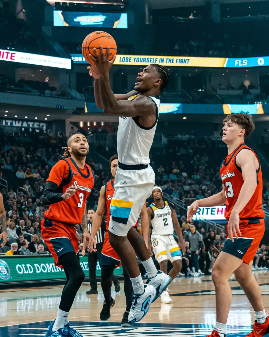 Marquette Men's Basketball defeats Stony Brook 102-62 on November 4th, 2024 at Fiserv Forum in Milwaukee, WI