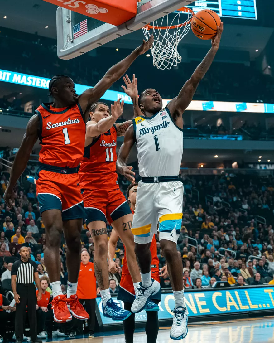 Marquette Men's Basketball defeats Stony Brook 102-62 on November 4th, 2024 at Fiserv Forum in Milwaukee, WI
