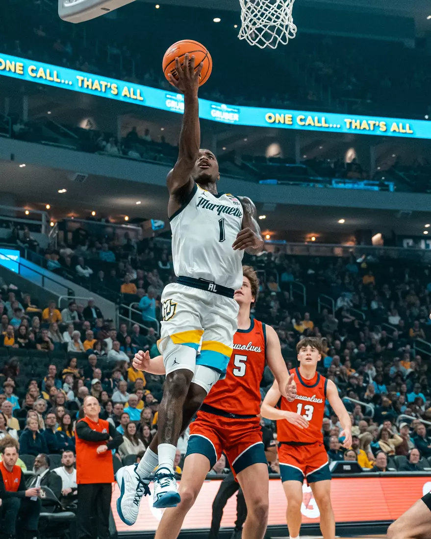 Marquette Men's Basketball defeats Stony Brook 102-62 on November 4th, 2024 at Fiserv Forum in Milwaukee, WI