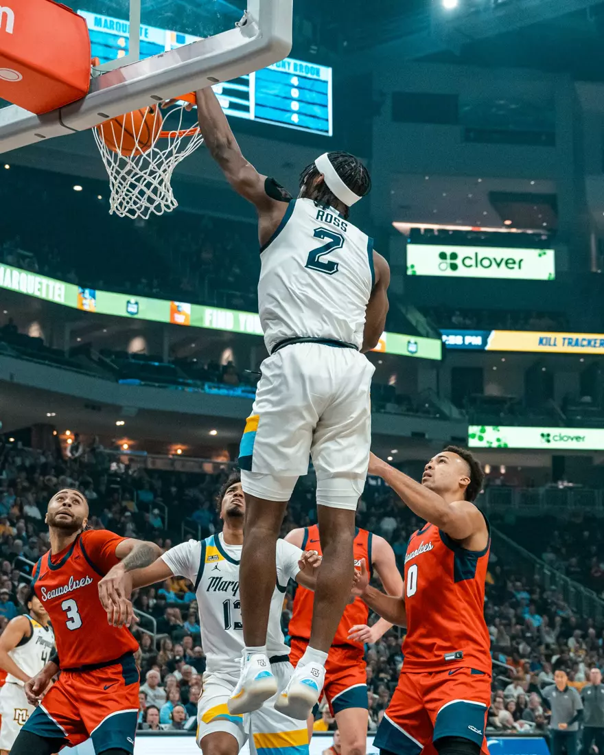 Marquette Men's Basketball defeats Stony Brook 102-62 on November 4th, 2024 at Fiserv Forum in Milwaukee, WI