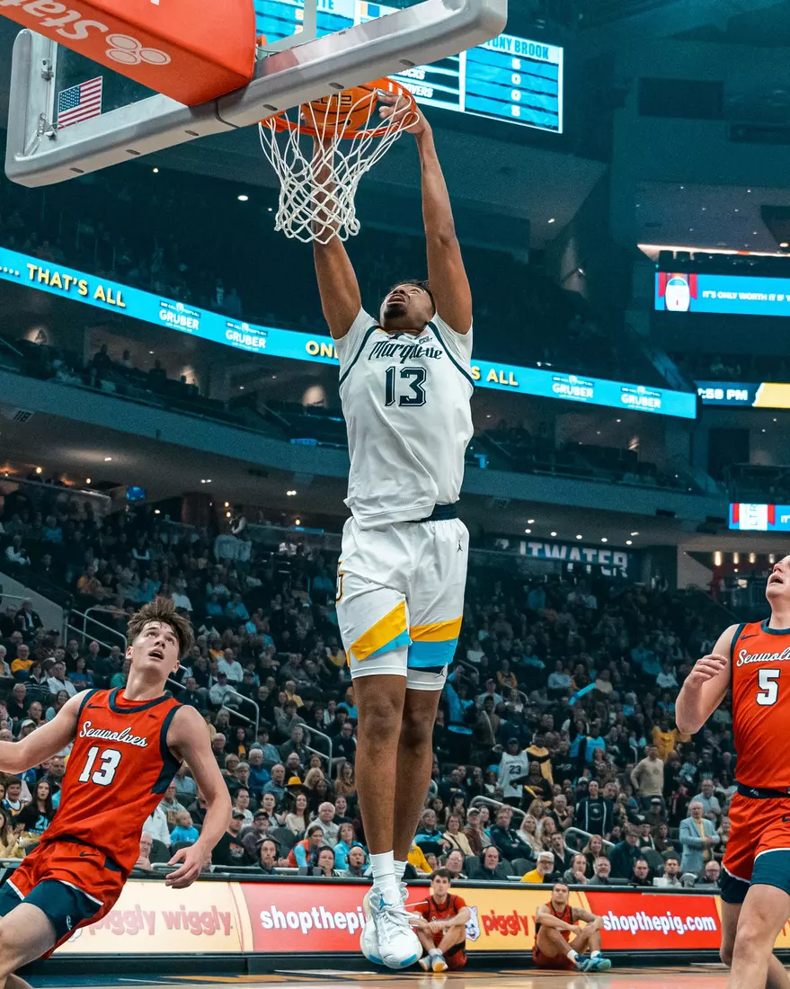 Marquette Men's Basketball defeats Stony Brook 102-62 on November 4th, 2024 at Fiserv Forum in Milwaukee, WI