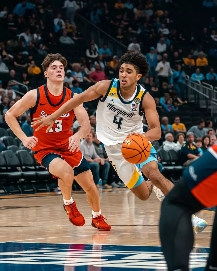 Marquette Men's Basketball defeats Stony Brook 102-62 on November 4th, 2024 at Fiserv Forum in Milwaukee, WI