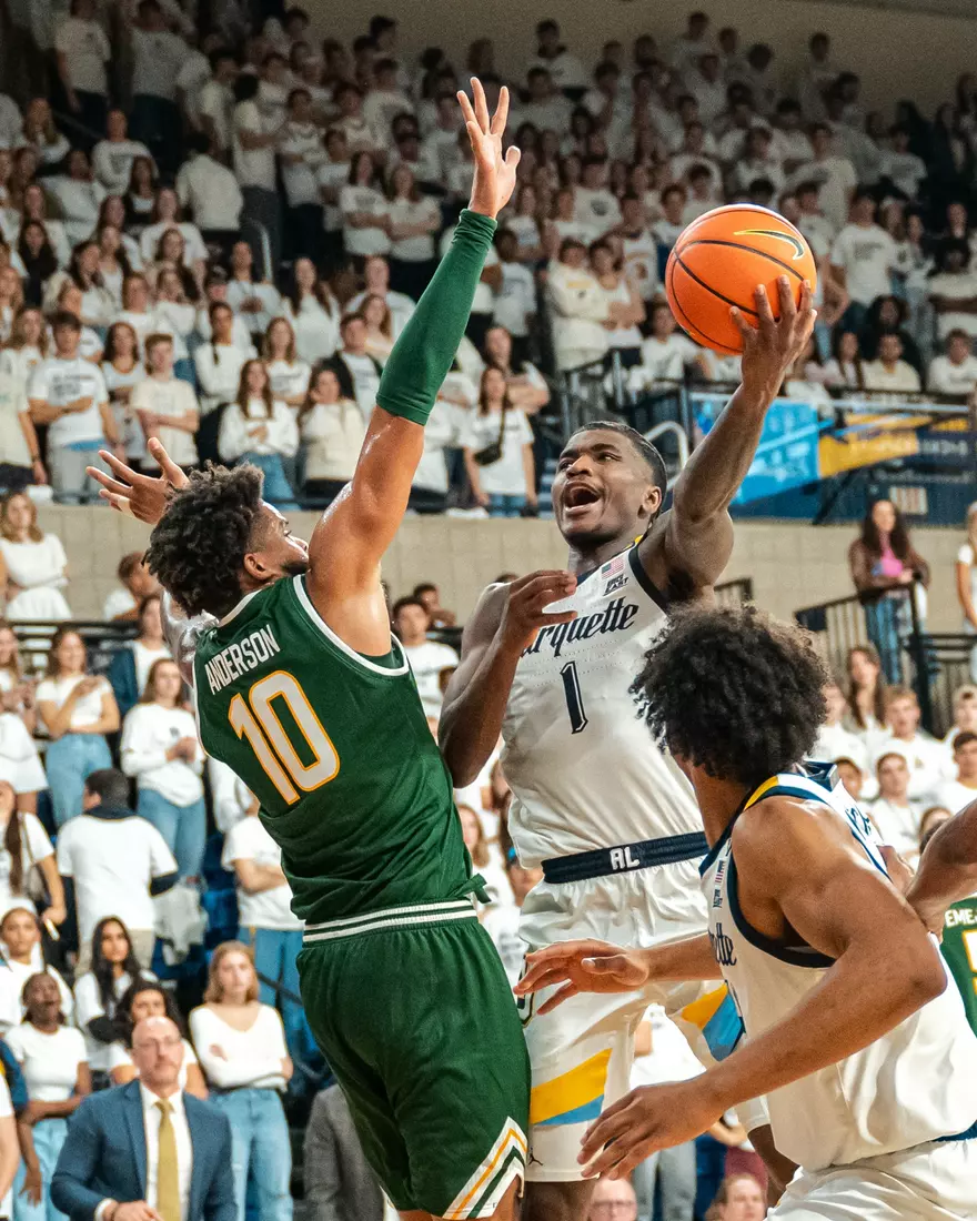 Marquette Men's Basketball defeats George Mason 82-63 on November 8th, 2024 at the students only game at the Al McGuire Center in Milwaukee, WI