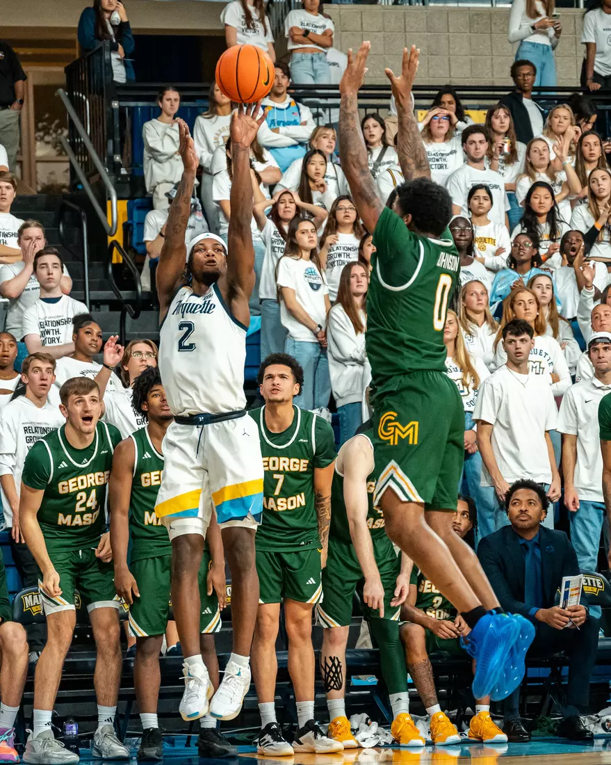 Marquette Men's Basketball defeats George Mason 82-63 on November 8th, 2024 at the students only game at the Al McGuire Center in Milwaukee, WI