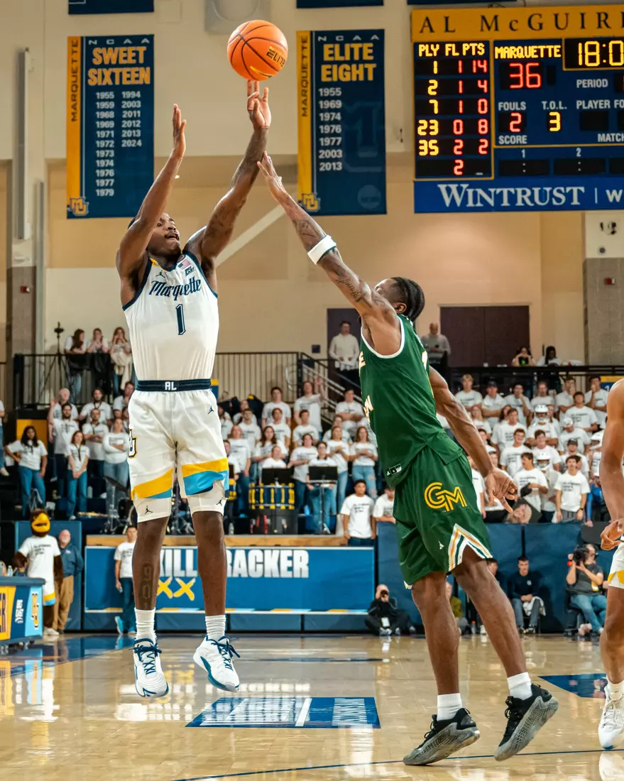 Marquette Men's Basketball defeats George Mason 82-63 on November 8th, 2024 at the students only game at the Al McGuire Center in Milwaukee, WI