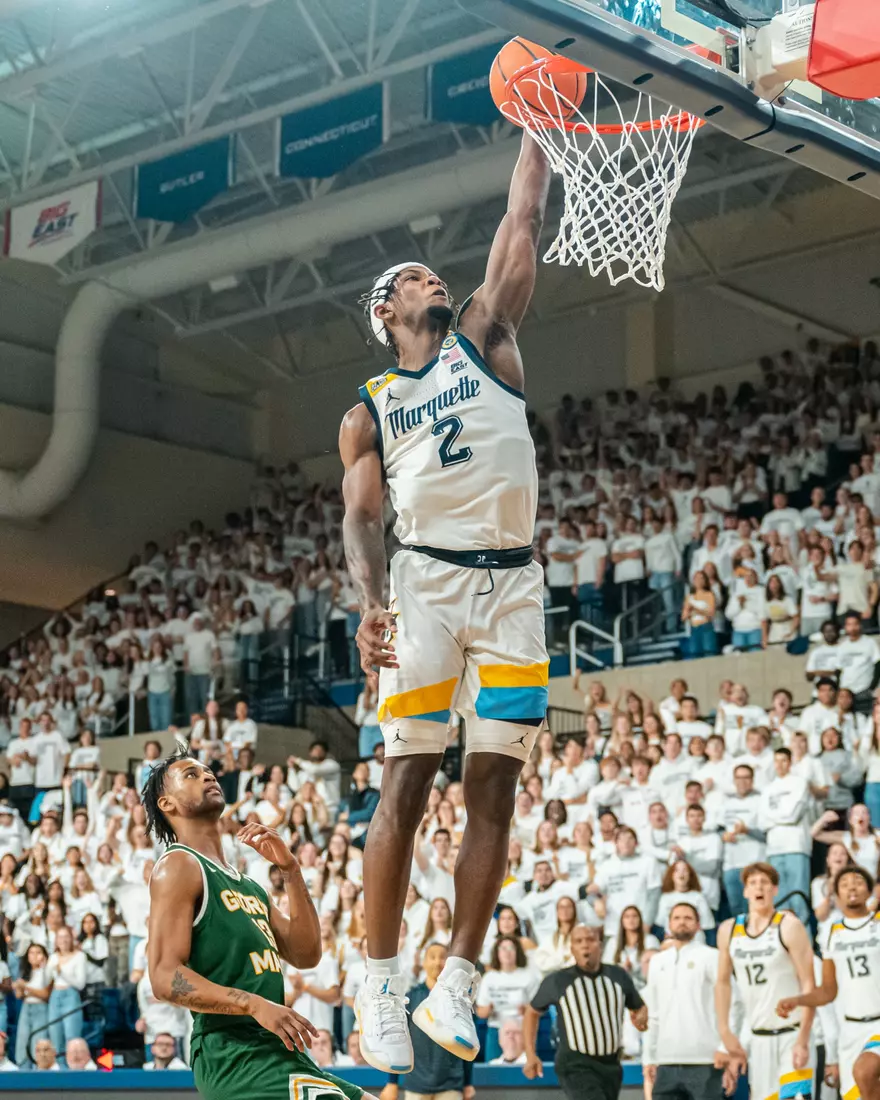 Marquette Men's Basketball defeats George Mason 82-63 on November 8th, 2024 at the students only game at the Al McGuire Center in Milwaukee, WI