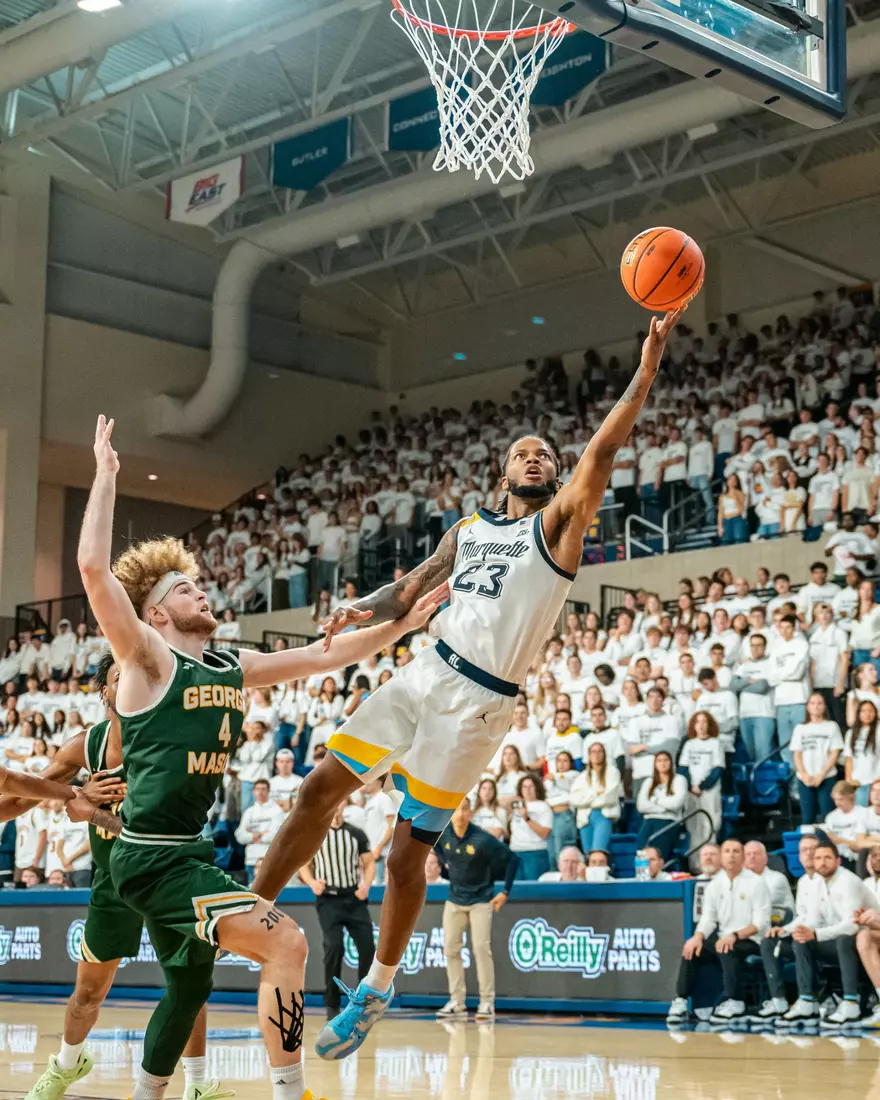Marquette Men's Basketball defeats George Mason 82-63 on November 8th, 2024 at the students only game at the Al McGuire Center in Milwaukee, WI