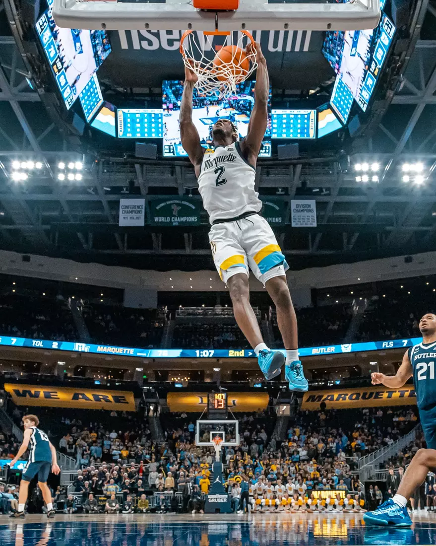 #9 Marquette Men's Basketball Defeats Butler 80-70 on Wednesday, December 18th, 2024 at Fiserv Forum, In Milwaukee, WI