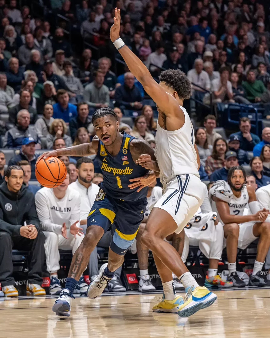 #9 Marquette Men's Basketball Defeats Xavier 72-70 on Saturday, December 21st, 2024 at Cintas Center, in Cincinnati, OH