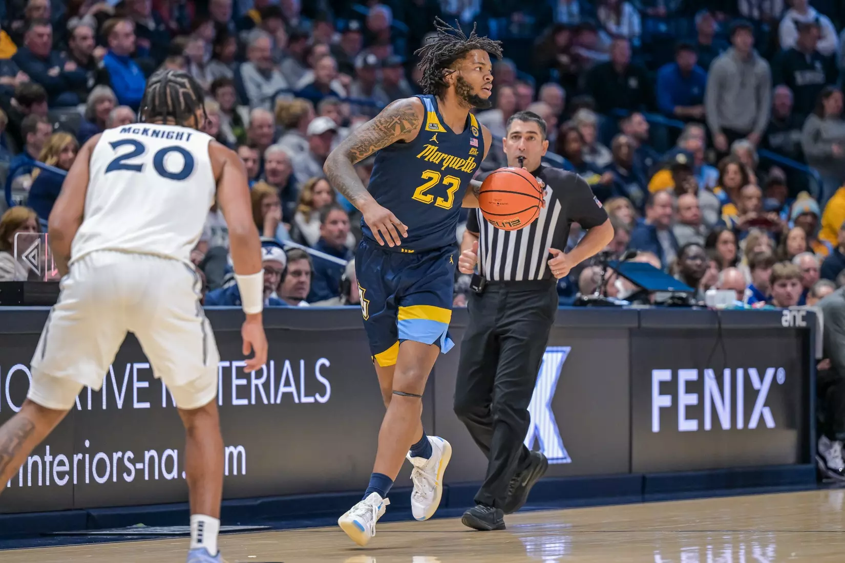 #9 Marquette Men's Basketball Defeats Xavier 72-70 on Saturday, December 21st, 2024 at Cintas Center, in Cincinnati, OH
