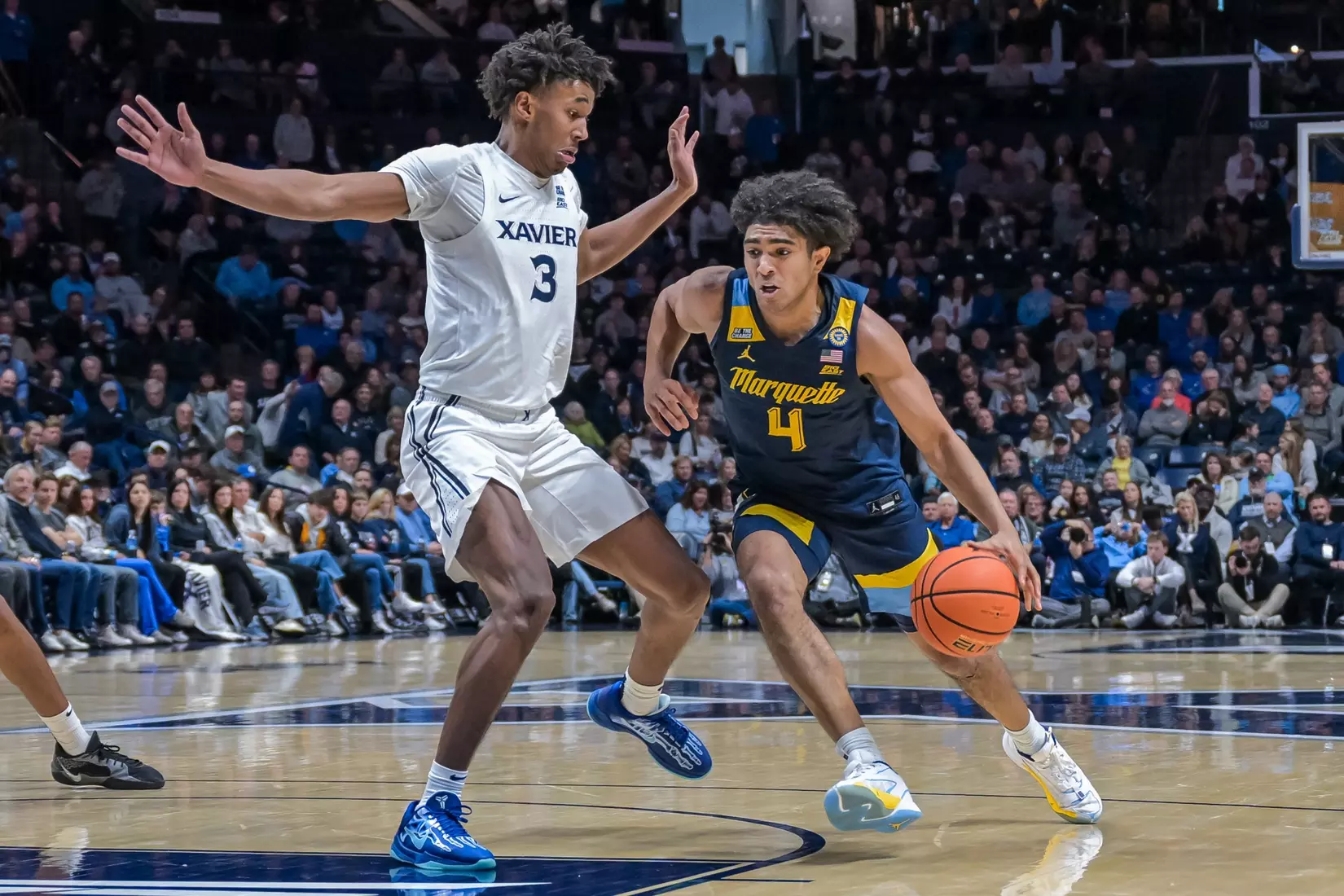 #9 Marquette Men's Basketball Defeats Xavier 72-70 on Saturday, December 21st, 2024 at Cintas Center, in Cincinnati, OH