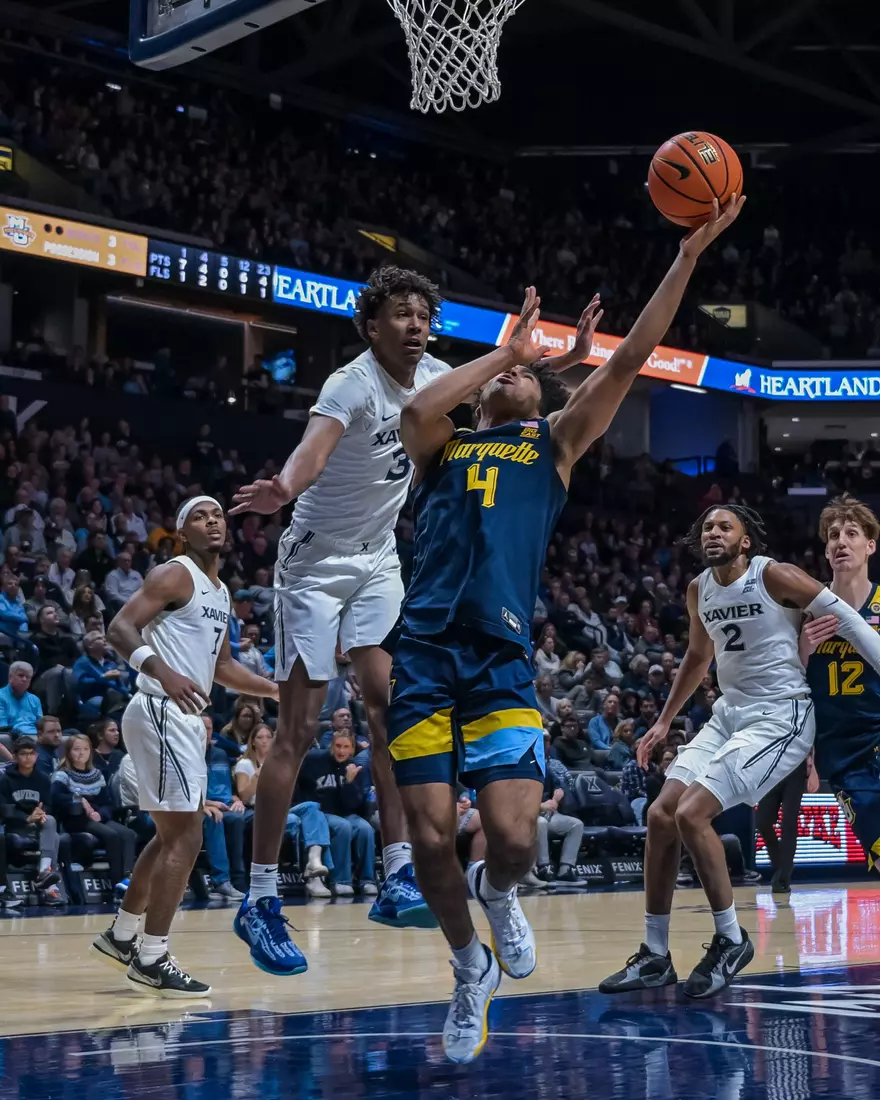 #9 Marquette Men's Basketball Defeats Xavier 72-70 on Saturday, December 21st, 2024 at Cintas Center, in Cincinnati, OH