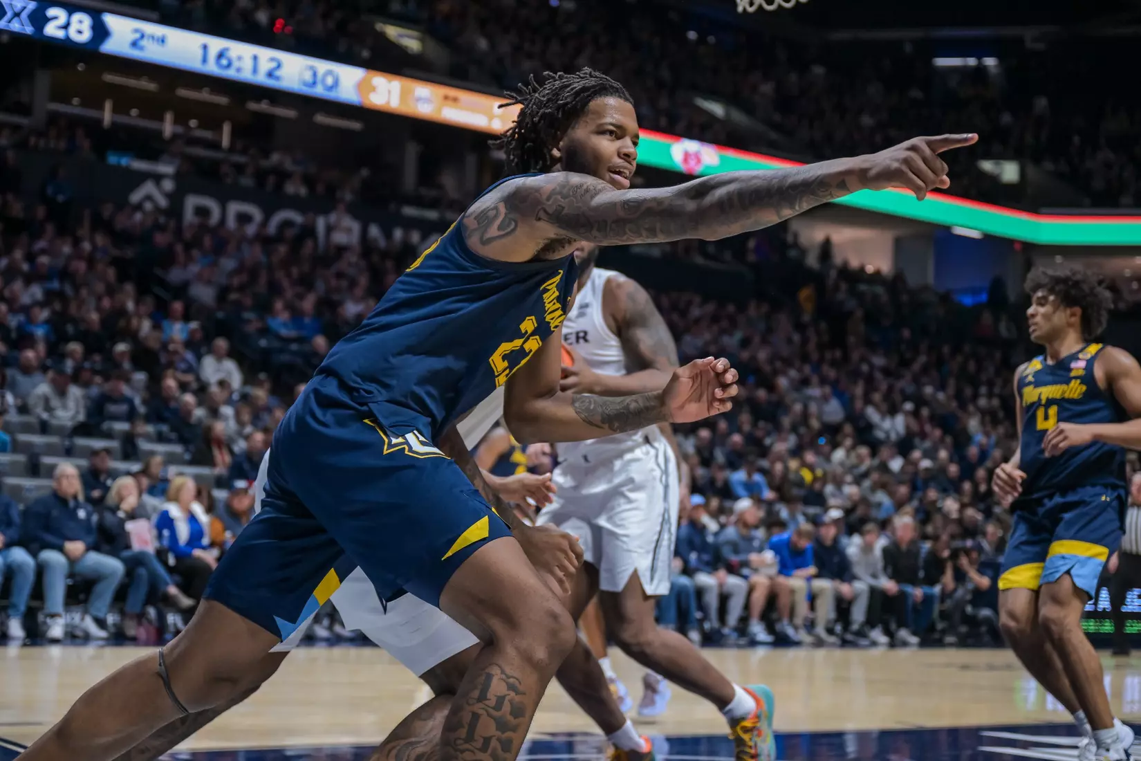 #9 Marquette Men's Basketball Defeats Xavier 72-70 on Saturday, December 21st, 2024 at Cintas Center, in Cincinnati, OH